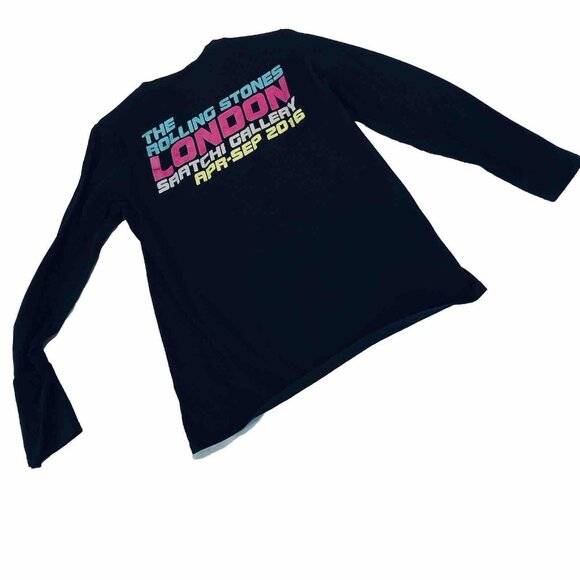 Rolling Stones Exhibitionism Tour London Saatchi Adult T-Shirt Medium Black 2016 - Picture 1 of 6